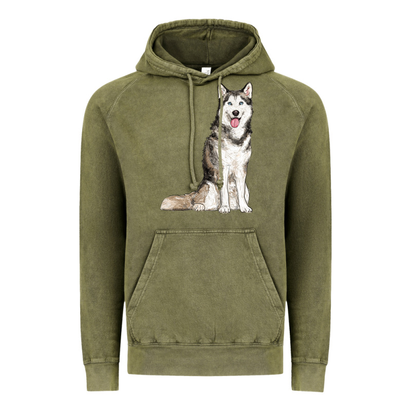 Husky Vintage Hoodie by RanaPortraitStore | Teevron