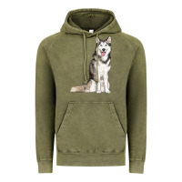 Vintage Olive husky Vintage Hoodie - RanaPortraitStore