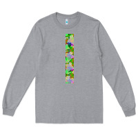 Heather Grey Halloween Key Fob Long Sleeve Tee - BundleAndBundleShop