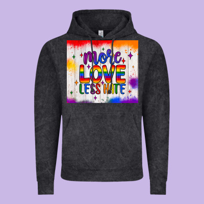 More Love Less Hate Tumbler Vintage Hoodie Designed By Jahusdesignshop