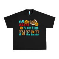 Black my heart is on that field american football Urban Heavy Tee - HRA Design Shop
