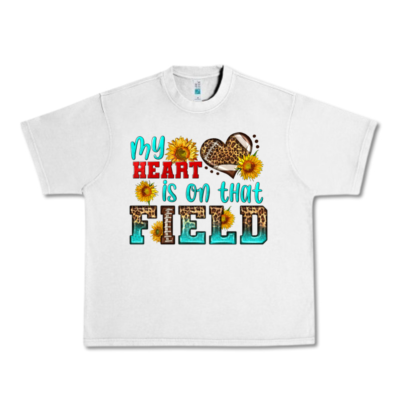 My Heart Is On That Field American Football Urban Heavy Tee by HRA Design Shop | Teevron