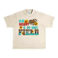 Sandshell my heart is on that field american football Urban Heavy Tee - HRA Design Shop