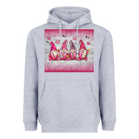 Heather Grey valentine's day gnomes Heavyweight Hoodie - MaliasSmallBusiness