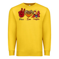 Lemon peace love firefighter Premium Sweatshirt - NancyCooperArtShop