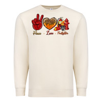 Sandshell peace love firefighter Premium Sweatshirt - NancyCooperArtShop