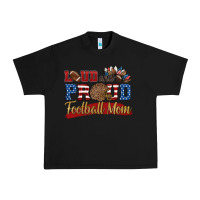 Black loud and proud football mom Urban Heavy Tee - HRA Design Shop