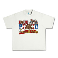 Pistachio loud and proud football mom Urban Heavy Tee - HRA Design Shop