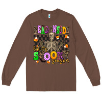 Chestnut dead inside but its spooky season Long Sleeve Tee - AdoDesignShop