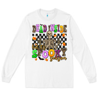 White dead inside but its spooky season Long Sleeve Tee - AdoDesignShop
