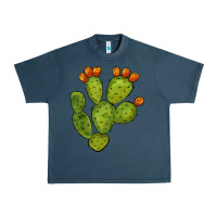 Midnight Navy cactus Urban Heavy Tee - BarkalooDesign