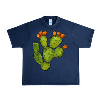 Navy cactus Urban Heavy Tee - BarkalooDesign