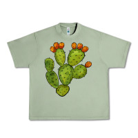 Oil Green cactus Urban Heavy Tee - BarkalooDesign
