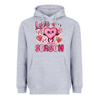 Heather Grey love season Heavyweight Hoodie - MaliasSmallBusiness