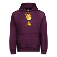 Mauve Wine giraffe Urban Hoodie - texasbilliewilder