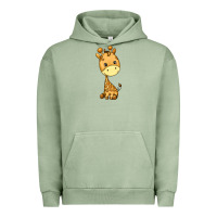 Pigment Oil Green giraffe Urban Hoodie - texasbilliewilder