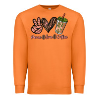 Carrot peace love coffee Premium Sweatshirt - NancyCooperArtShop