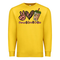 Lemon peace love coffee Premium Sweatshirt - NancyCooperArtShop