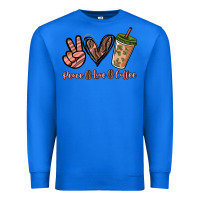True Royal peace love coffee Premium Sweatshirt - NancyCooperArtShop