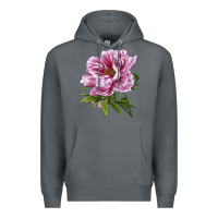 Rock Peony Flower Illustrations Premium Hoodie - LillyAllenDesigns