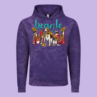 Western Beagle Mom Vintage Hoodie Designed By Texasbilliewilder