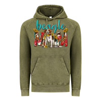 Vintage Olive western beagle mom Vintage Hoodie - texasbilliewilder