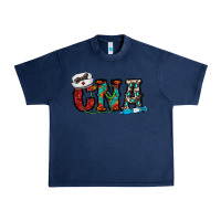 Navy cna Urban Heavy Tee - CowhideDigitalArt