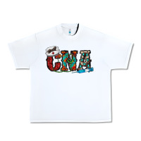 White cna Urban Heavy Tee - CowhideDigitalArt