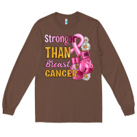 Chestnut Stronger than breast cancer Long Sleeve Tee - Artiststas