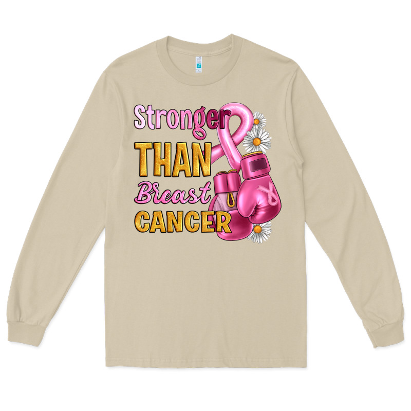 Stronger Than Breast Cancer Long Sleeve Tee by Artiststas | Teevron
