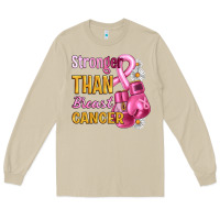 Mushroom Stronger than breast cancer Long Sleeve Tee - Artiststas