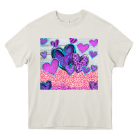 Cream love Heavy Core Tee - CowhideDigitalArt