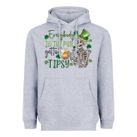 Heather Grey everybody in the pub gettin' tipsy Heavyweight Hoodie - MaliasSmallBusiness