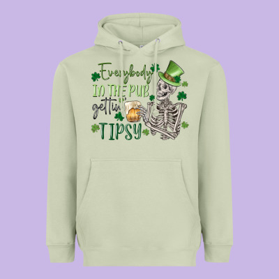 Everybody In The Pub Gettin' Tipsy Heavyweight Hoodie Designed By Maliassmallbusiness