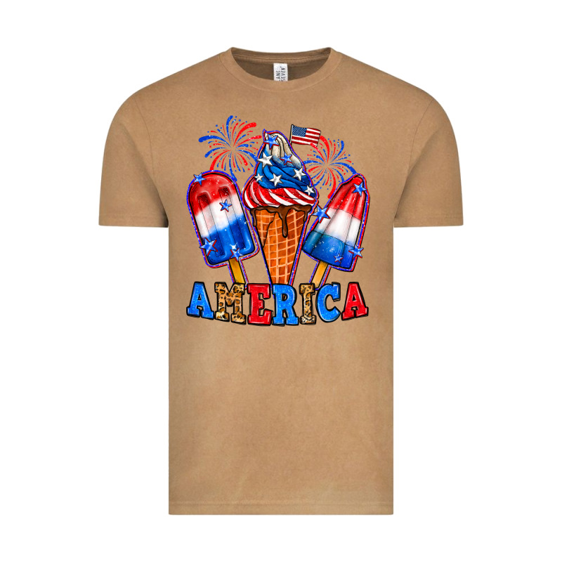 4th Of July America Ice Creams Vintage Tee by Neo Western | Teevron