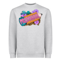 Heather Grey hello preschool Heavyweight Sweatshirt - RanaPortraitStore