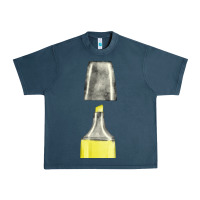 Midnight Navy yellow highlighter pen fa element Urban Heavy Tee - FaDigitalArtStudio