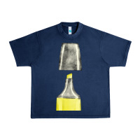 Navy yellow highlighter pen fa element Urban Heavy Tee - FaDigitalArtStudio
