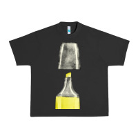 Pigment Black yellow highlighter pen fa element Urban Heavy Tee - FaDigitalArtStudio