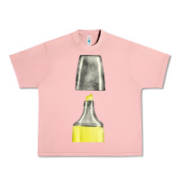 Salmon yellow highlighter pen fa element Urban Heavy Tee - FaDigitalArtStudio