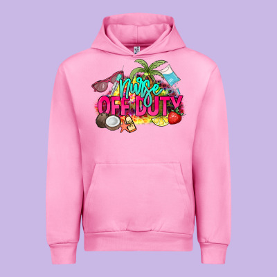 Nurse Off Duty Urban Hoodie Designed By Nancycooperartshop