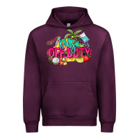 Mauve Wine Nurse off duty Urban Hoodie - NancyCooperArtShop