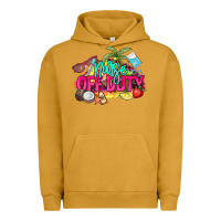Pigment Peanut Butter Nurse off duty Urban Hoodie - NancyCooperArtShop
