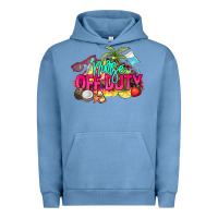 Pigment Pebble Blue Nurse off duty Urban Hoodie - NancyCooperArtShop