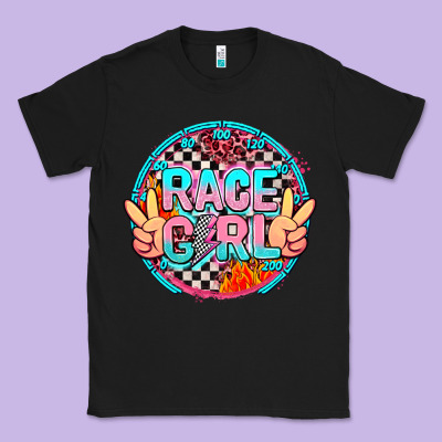 Race Girl Classic Tee Designed By Adodesignshop