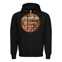 Black ladybug welcome ornament Zipper Hoodie - BarkalooDesign