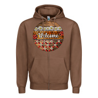 Chestnut ladybug welcome ornament Zipper Hoodie - BarkalooDesign