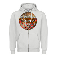 Dove Grey ladybug welcome ornament Zipper Hoodie - BarkalooDesign