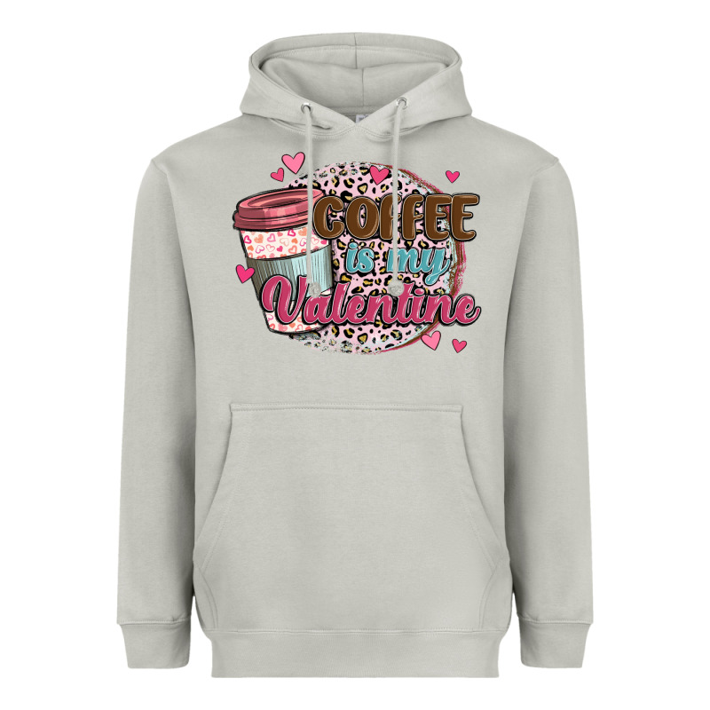 Coffee Is My Valentine Heavyweight Hoodie by MaliasSmallBusiness | Teevron