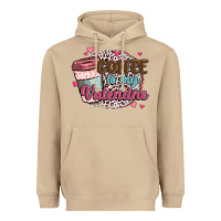 Mushroom coffee is my valentine Heavyweight Hoodie - MaliasSmallBusiness